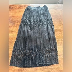 Black lace skirt